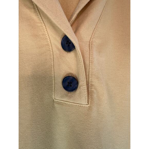 J. Jill Pure Jill Yellow Basic Casual Stretch Soft Button‎ Front Top Size 2X - Picture 5 of 11